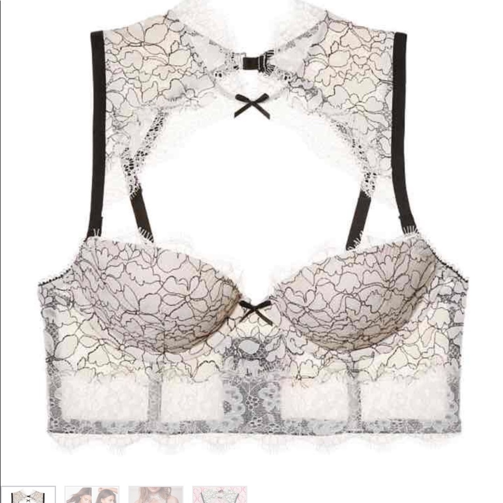 34B Victoria's Secret Chantilly Lace Halter Bra